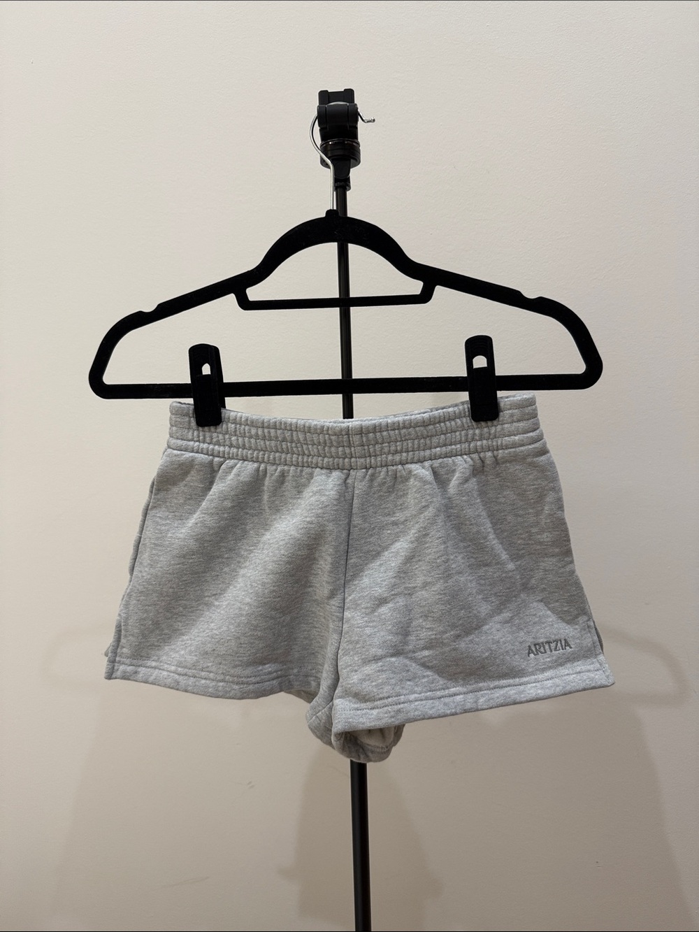 Aritzia SweatFleece Perfect Fir Heather Gray Shorts XS